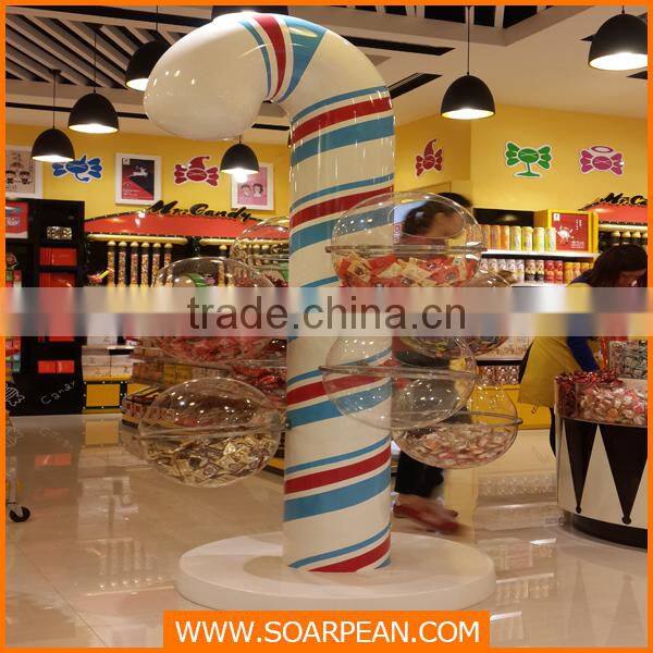Large Colorful Customized Decoration Candy Modern Display Shelf