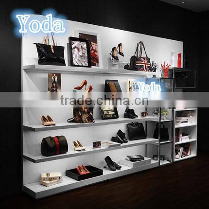 Wood Display Stand for Bag Store