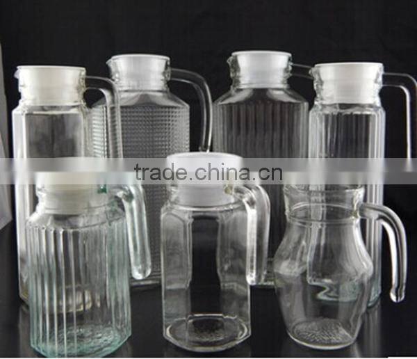 vertical stripes cold water glass drinking glass with handle