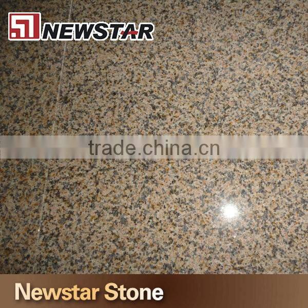 Polished Chrysanthemum yellow granite staircase