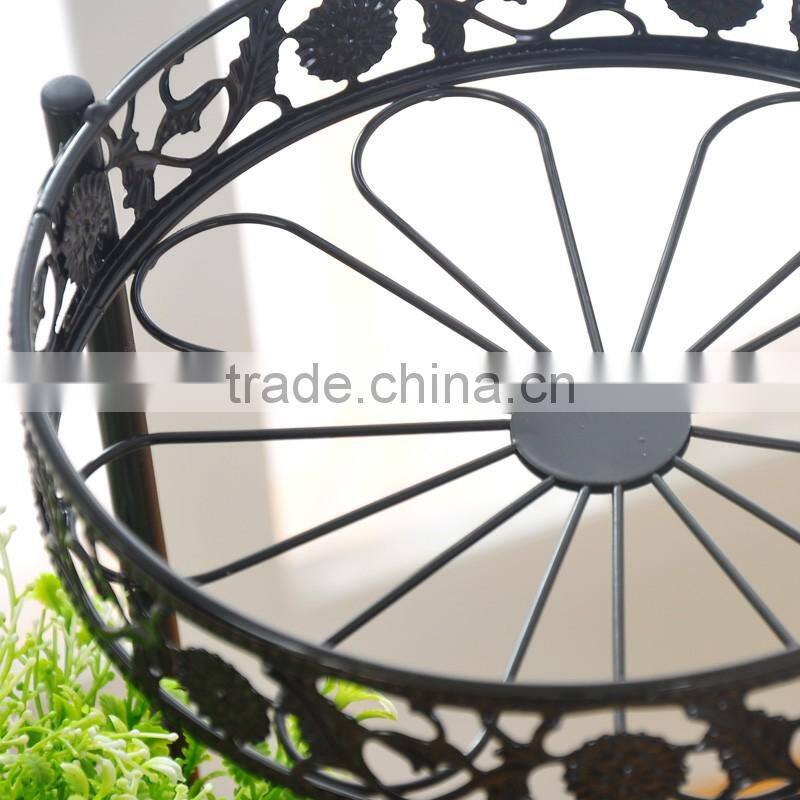 2016 continental style metal hanging corner flower pot stand