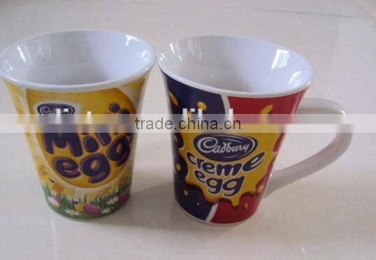 V shape funnel stoneware tea coffee mug