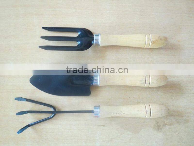 High quality mini garden tools set for child shovel fork and rake