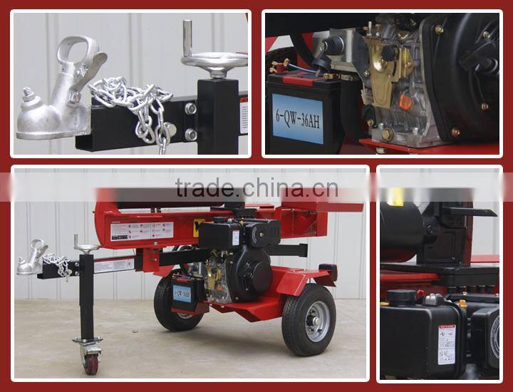 1050mm 15HP with 18 months warranty cheap large industrial horizontal 50T diesel motor log splitter