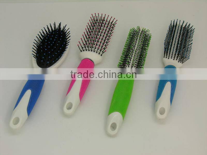 Plastic hair brush, Professional hair brush, Fashion hair brush, hair brush in hair brush, colorful detangling hair brush,