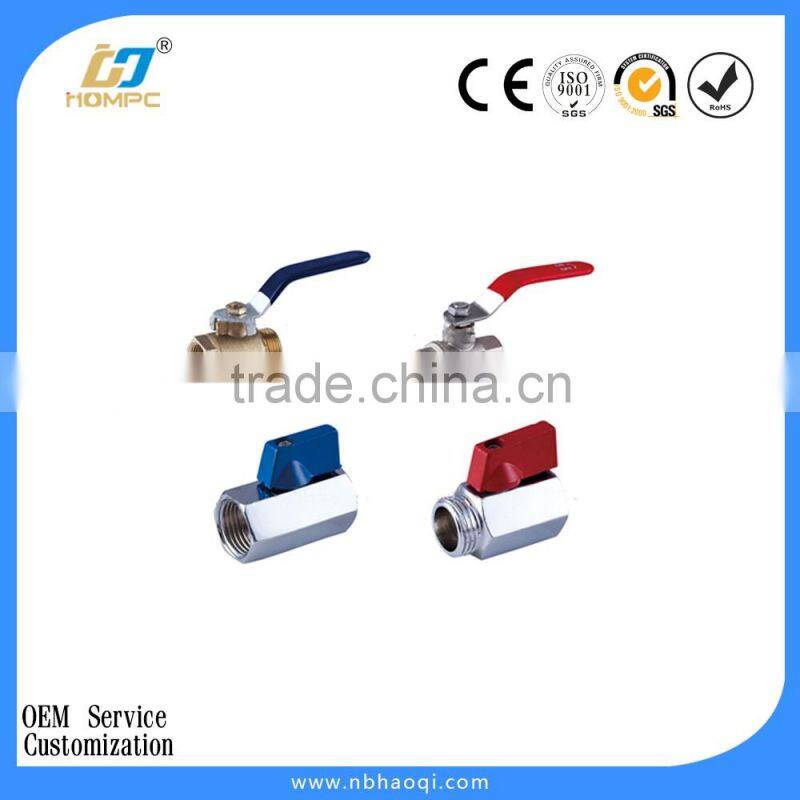 Brass valve cw617n hose mini ball valve