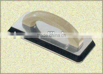 wooden handle aluminium plate rubber plastering trowel