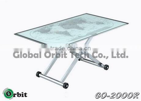 Modern designs metal center table, stainless steel folding dining table