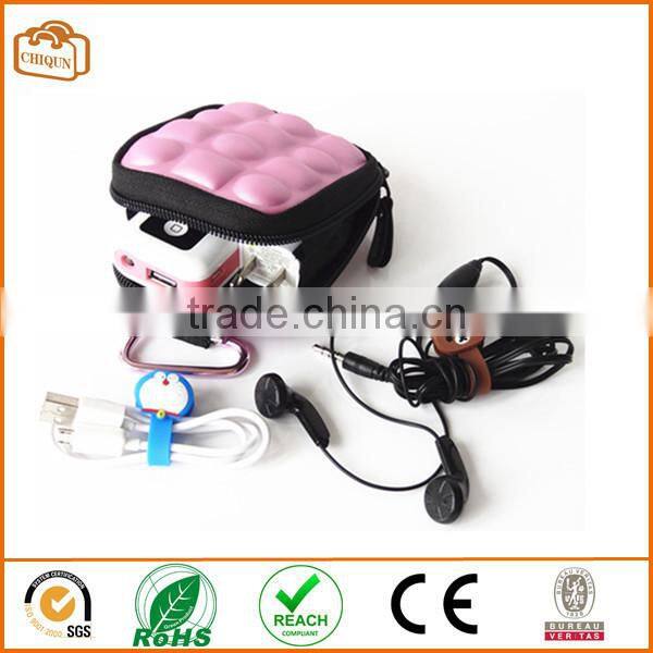 new designs custom hard earphone bag