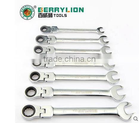 Berrylion hot sell wrench set 7pcs Ratchet Wrench Set CR-V steel Ratchet Wrench Set