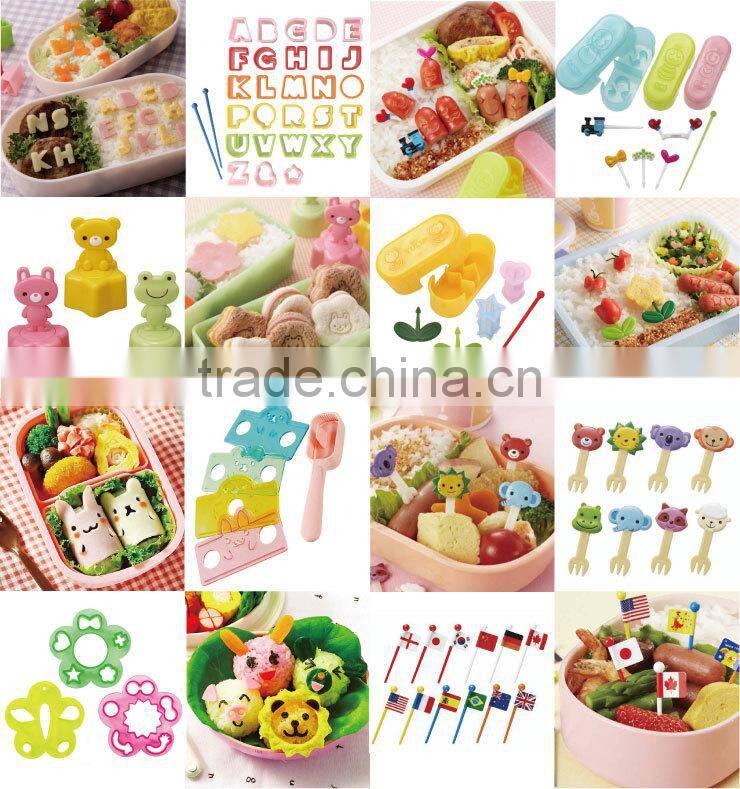 Various types of unique onigiri rice ball mold and yaki sushi nori cutter