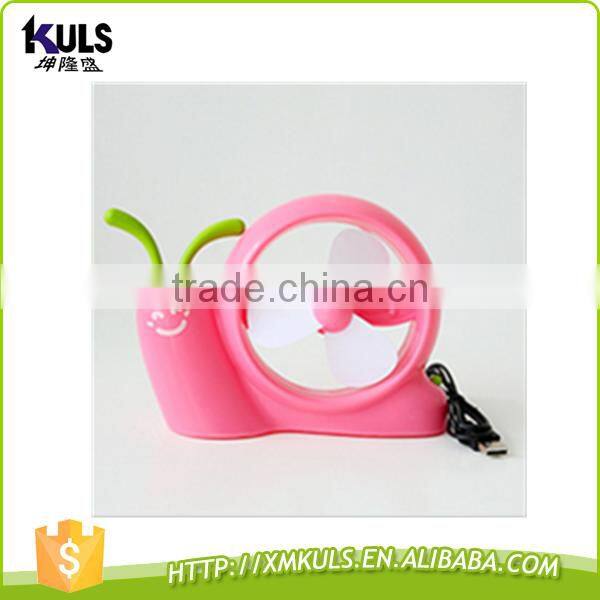 220v Usb battery snail small fan lovely mini plastic fan