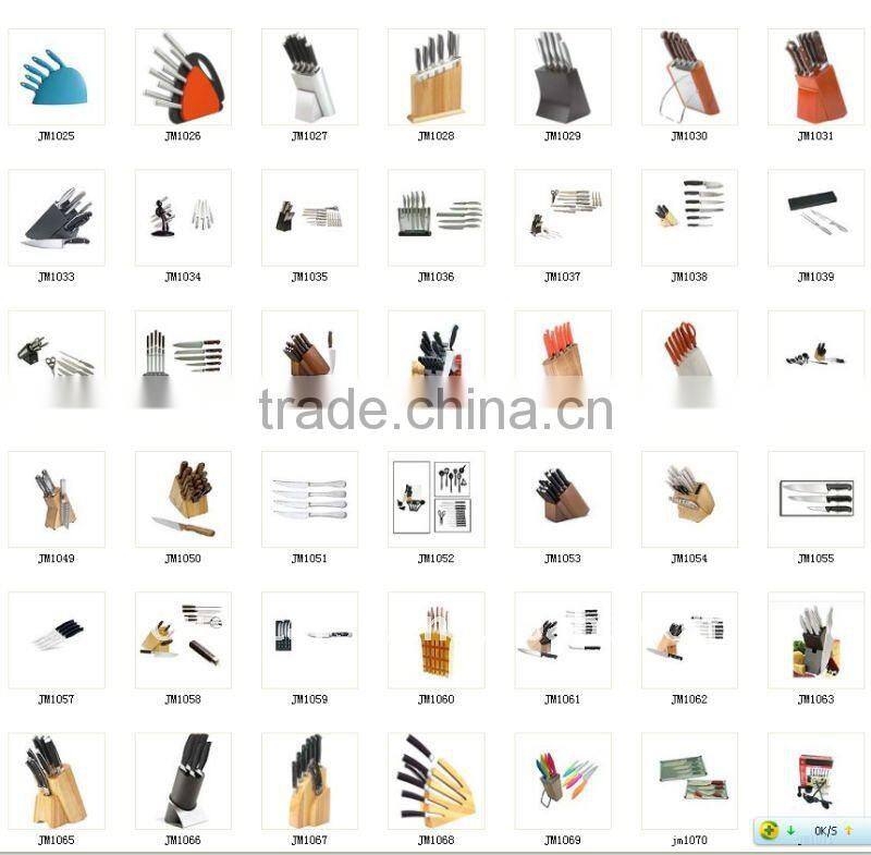 Hot sale Stainless steel knife set wiht hollow handle , cutlery set