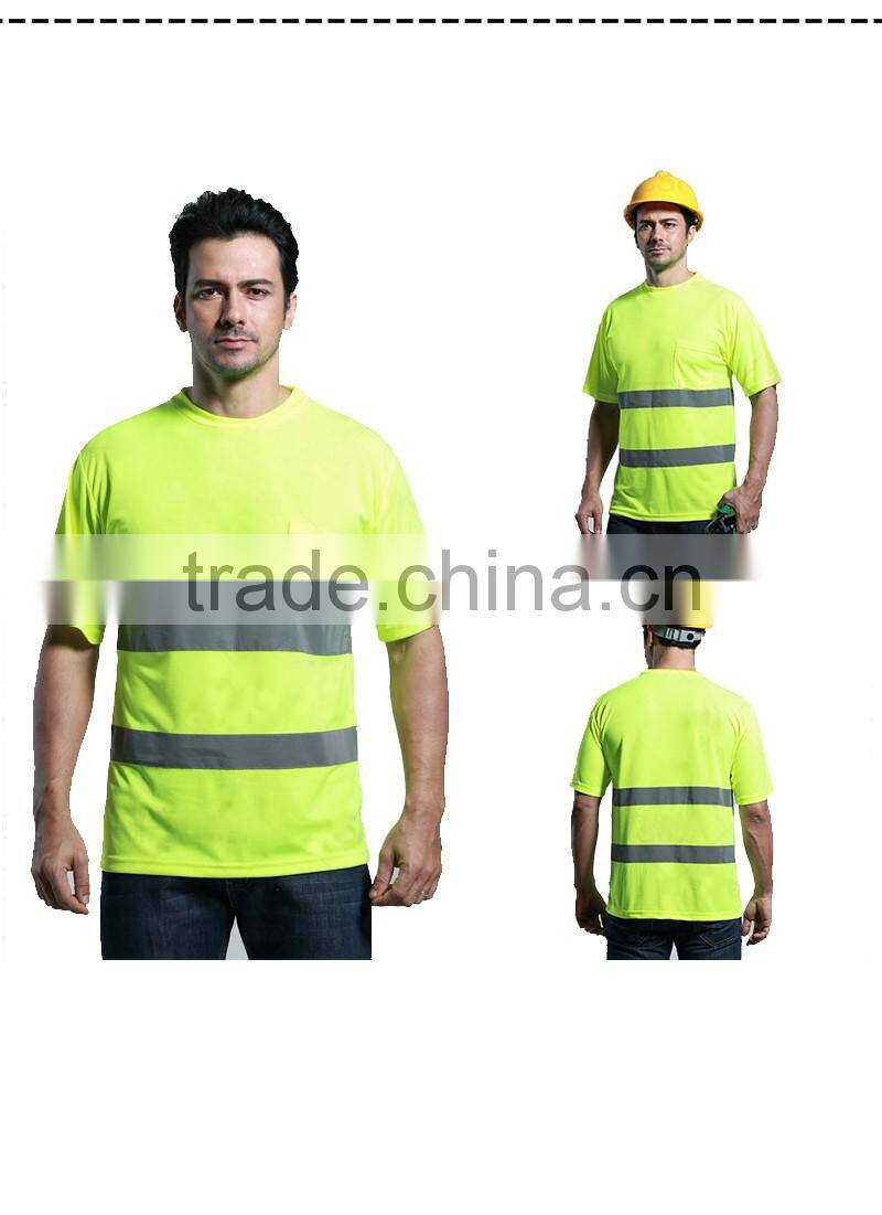 Polyester Mesh Fabric Reflective T Shirt Wholesale