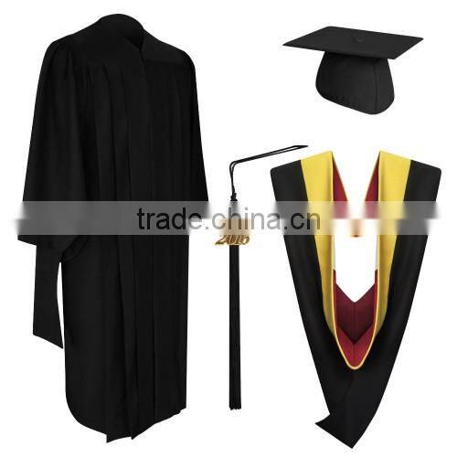 2017 New Item graduation gown uniform robes hats with hoody