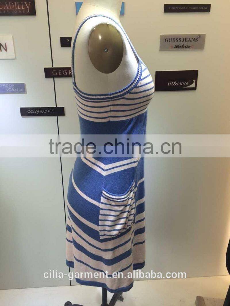 100%cotton beautiful ladies' knit skirt for spring and summer