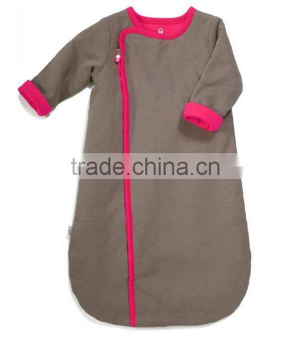 2014 Wholesale Plain Dyed Baby Sleeping Bag With Sleeve