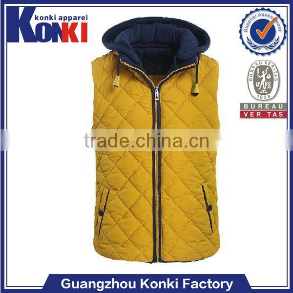 very cheap clothes in china sleeveless vest with zipper