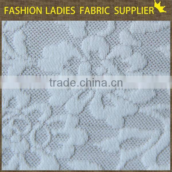 shaoxing textile New design! poly/ctn knit jacqaurd fabric,garments fabric,ladies' wearing dress fabric jacquard knitting fabric