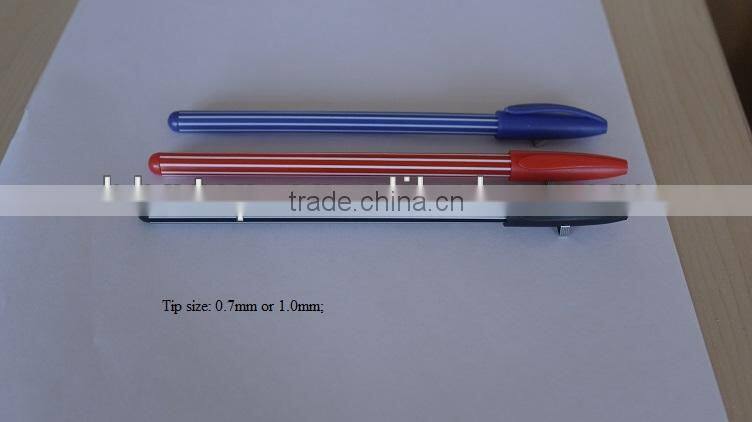 BHNPP4484 Ballpoint Pens Promotional Gift Plastic Stripe Ballpint Pen For sale