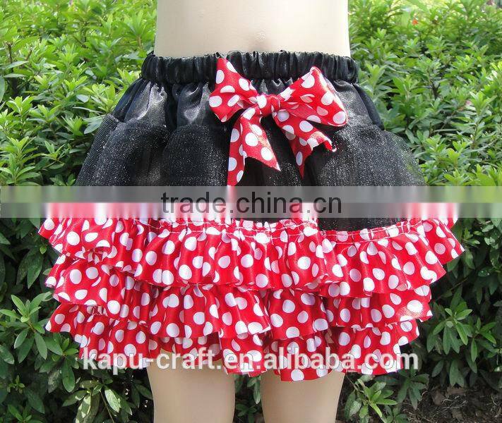 2015 new pattern design printed cotton baby kids wear mini skirts
