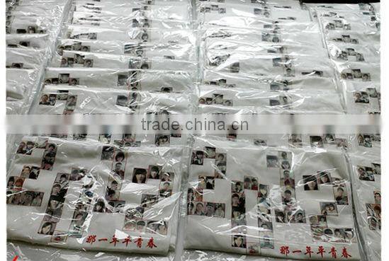 Design your ptint on cotton t-shirt with no minimum.