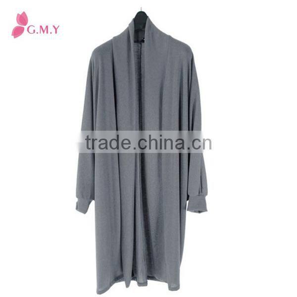 Women's anti-pilling maxi length basic kimono cardigan, fashion design womens tunics