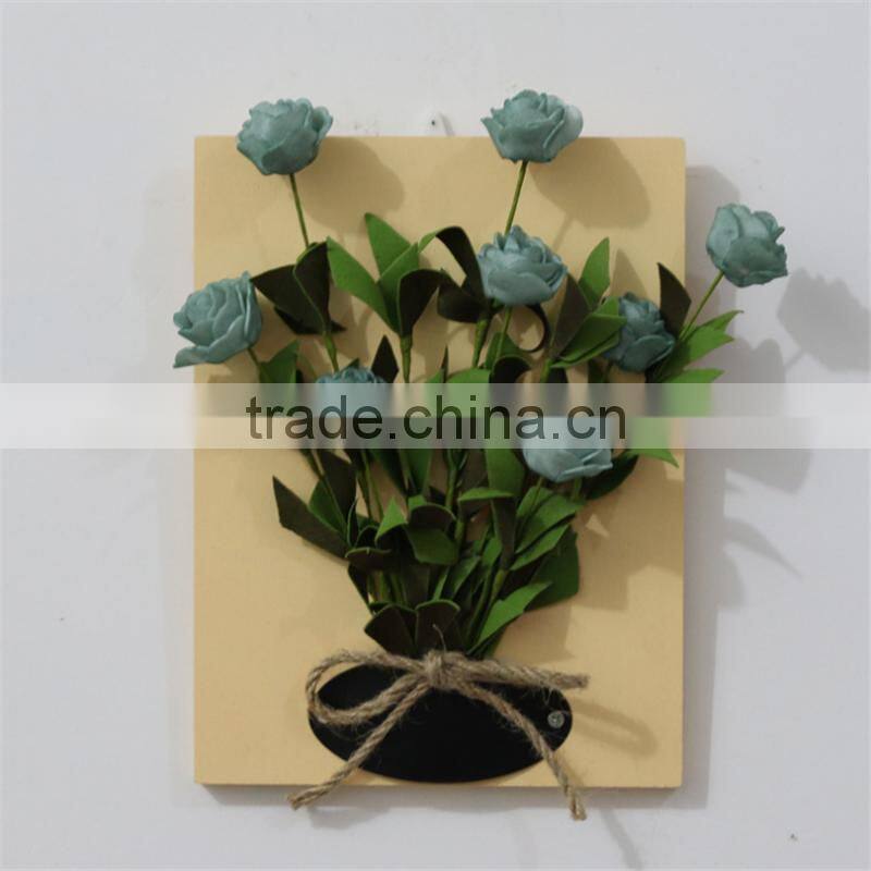 plush beautiful home decoration vases Wall decor Mural Flower simulation Valentine's Day gift and Wedding decoration