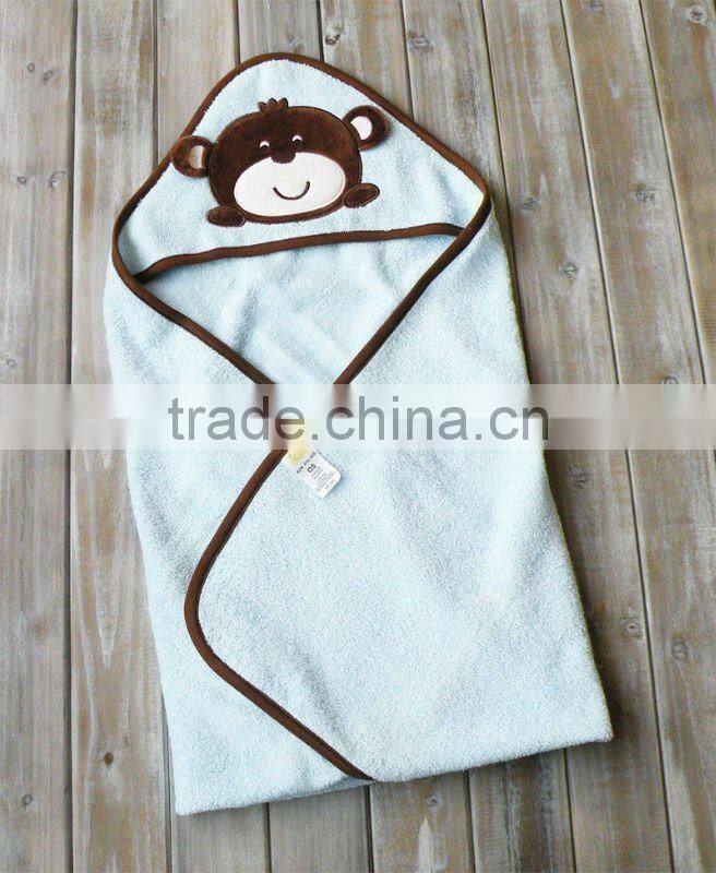 2011 summer mom and bab baby clothes 100% cotton hooded embroider baby towel