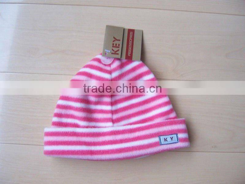 winter polar fleece kids cheap beanie hat