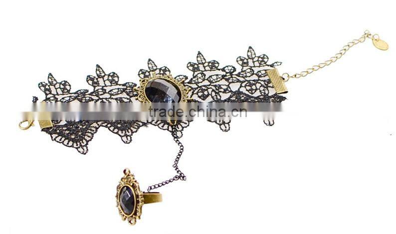 European antique palace lace bracelets new fashion girls ring bracelets sets