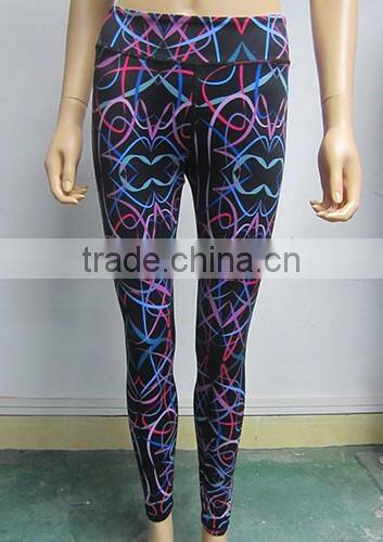 Cheap Wholesale Women Sublimation Printed Colorful Exercise Sports Jogging Wear Yoga Suit