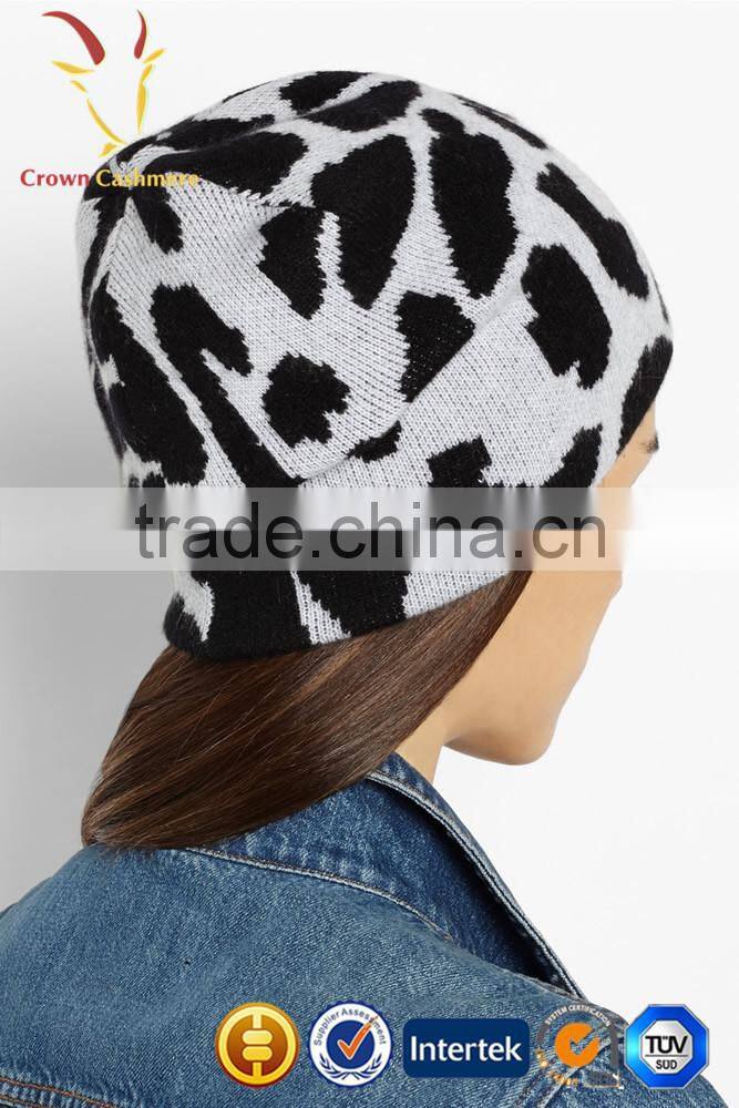 Winter Girls Jacquard Cashmere Knitted Hat