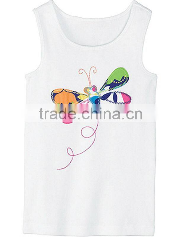 Plain girls pink tank tops