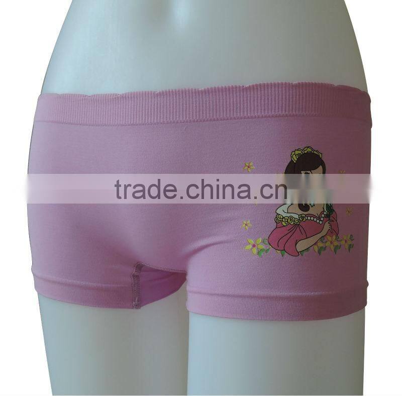 Best quality funny print kids underwear boxers seamless girls boxer shorts