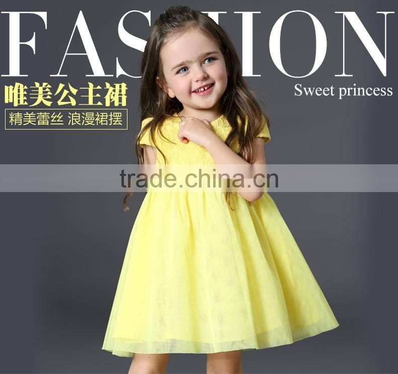 Girls summer dress a little girls pink princess short sleeve