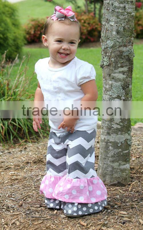 designer clothing manufacturers in China wholesale two piece outfits girls chevron clothing simple design clothes set