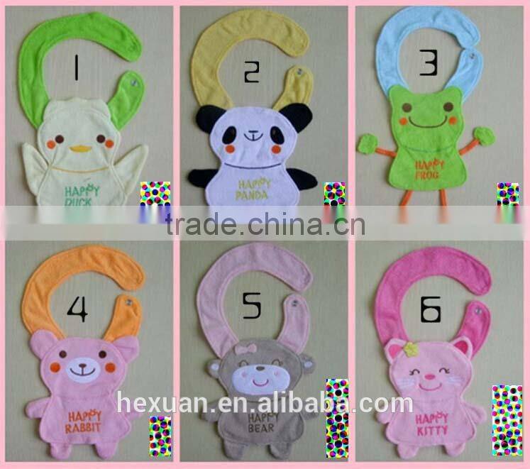 12 designs stocked you can choose ,animal design baby bibs