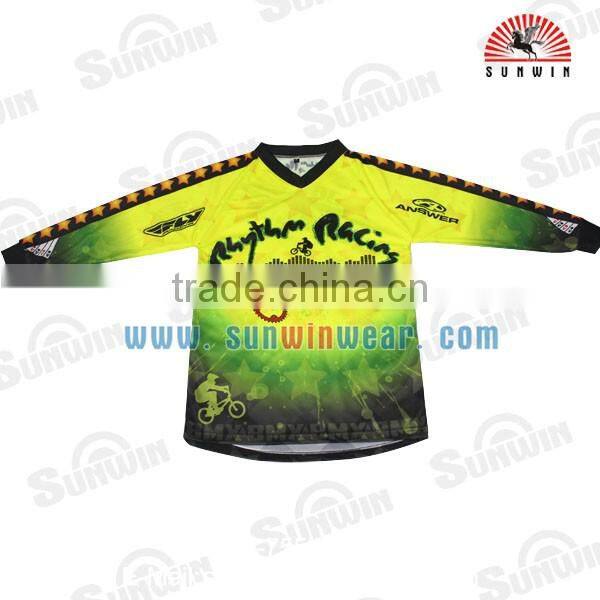 Wholesale Custom Design BMX Jerseys Sublimated Professional Ride Jersey