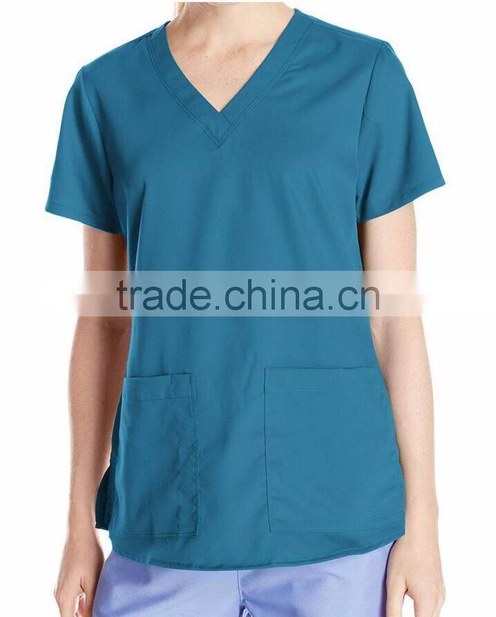 Latest design nurse scrub uniform medical uniform