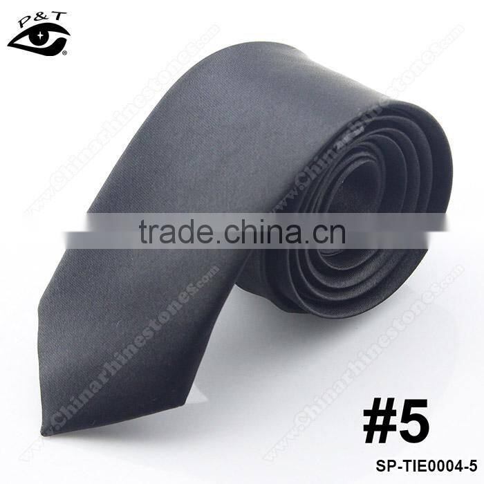 24 Colors Wholesale 100% polyster skinny ties for men skinny Men neck tie custom neckties fabric bow ties
