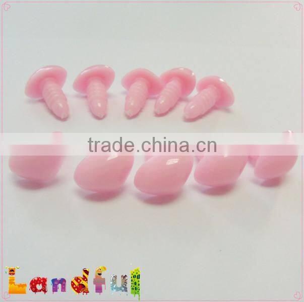 15mm Light Pink Triangle Nose Safety Plastic Nose Stuffed Bear Nose