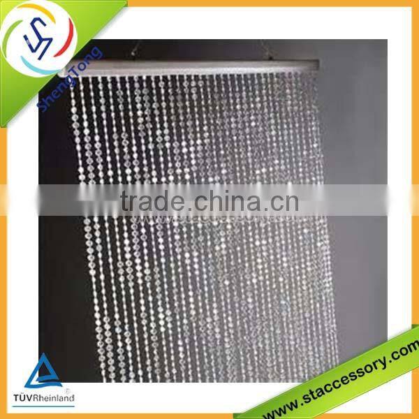 2015 popular wholesale plastic pearl bead curtain