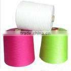 polyester spun yarn in raw white and dyed from 8s to 40s/1
