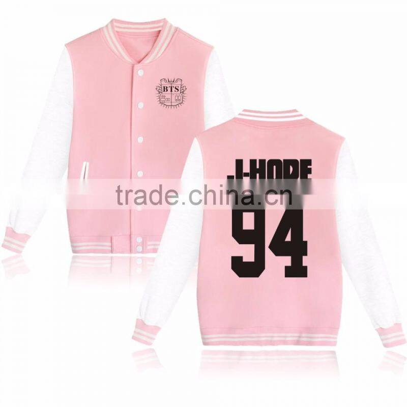 Kpop BTS In Bloom Sweatershirt Sweater Jung Kook Hoodie Bsaeball Uniform