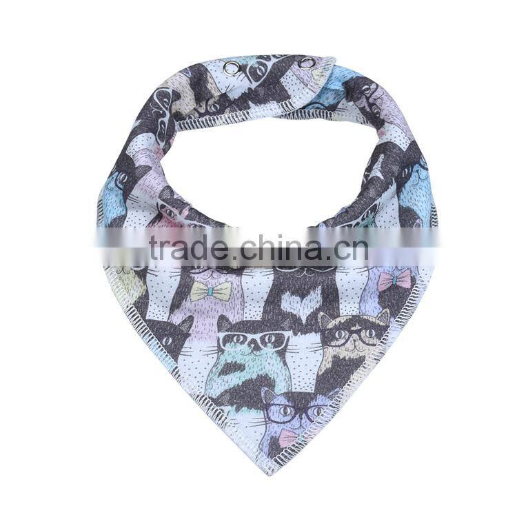 new style baby bandana bibs with button