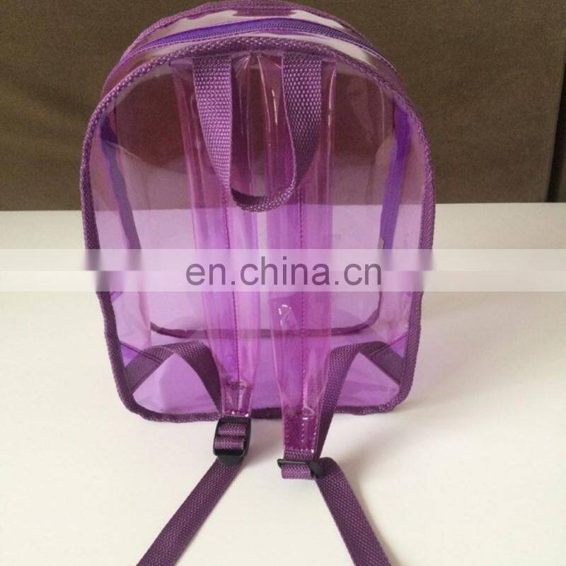 Clear Transparent PVC Multi-pockets School Backpack Outdoor Backpack