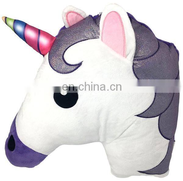 Fashion New Stuffed Plush White Unicorn Pillow Cushion Custom Cute Soft Unicorn Plush Toy