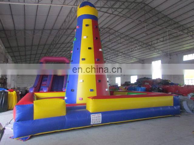 Rockwall climbing mountain/ Hot seller inflatable climbing wall from TOP/exciting outdoor sport games