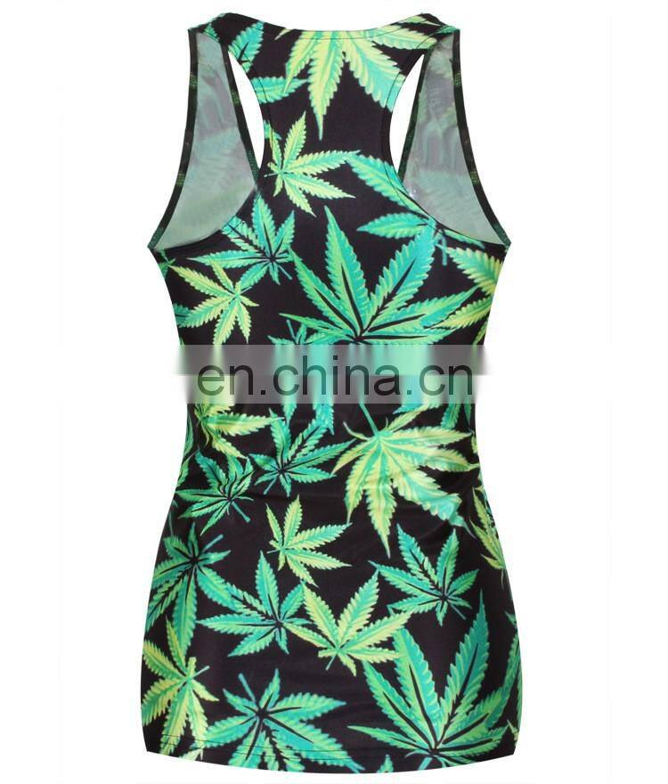 Summer hot sale Workout 3D printing Women Tank Tops